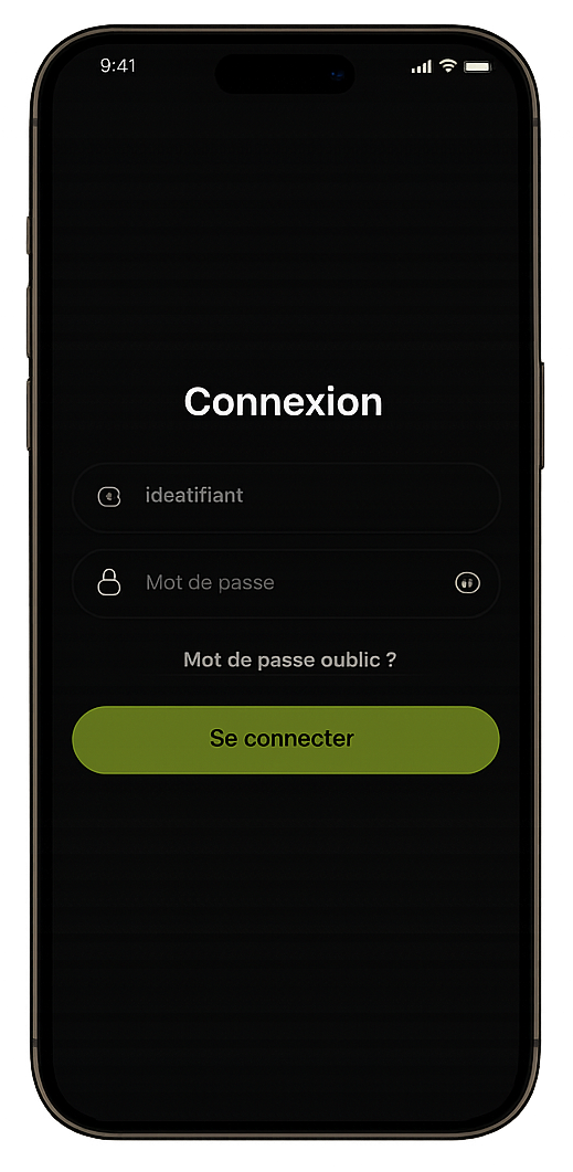 Accès à l'application — accompagnement personnalisé